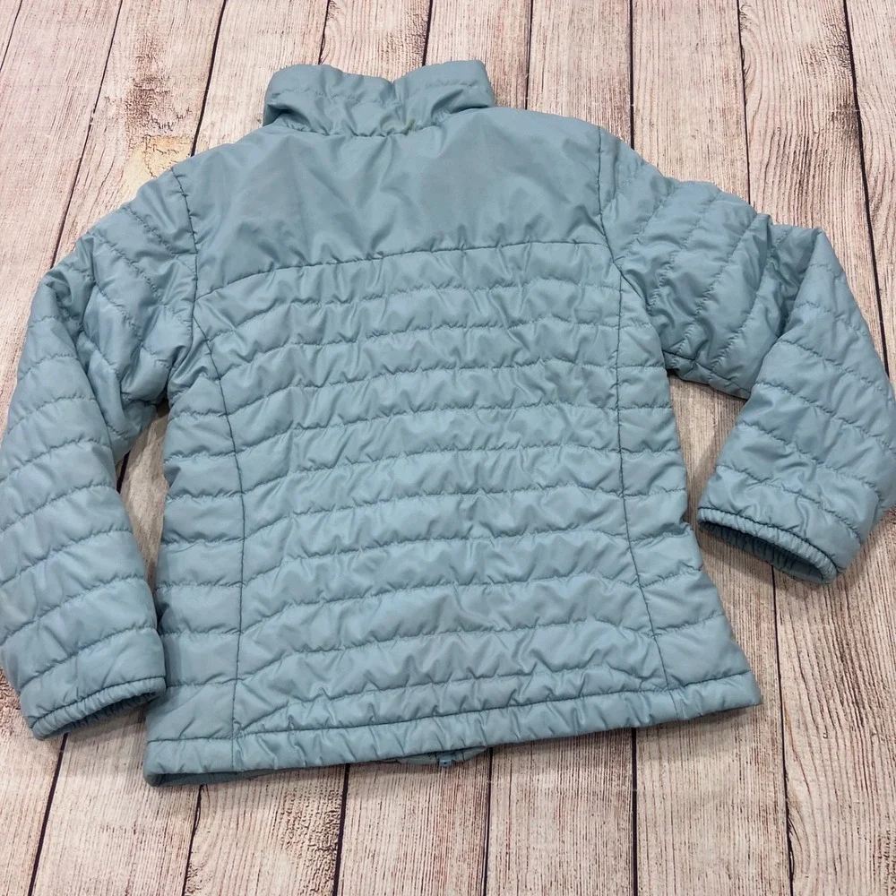 Columbia Jacket Light Blue Quilted Full Zip Puffer Size 6/6x